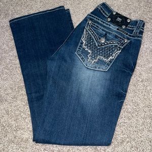 Miss Me Women's Boot Cut Jeans - Dark Blue